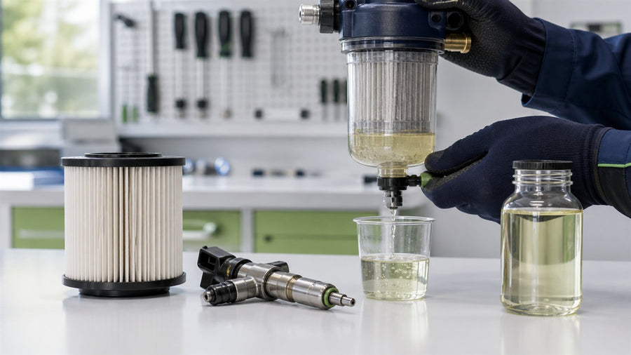 Technische Darstellung: Injektorschäden vorbeugen: Filter, Wasser und Kraftstoffqualität