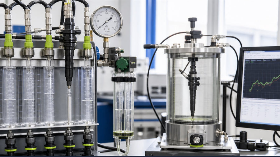 Technische Darstellung: Welche Werte werden bei einer Injektorprüfung gemessen?