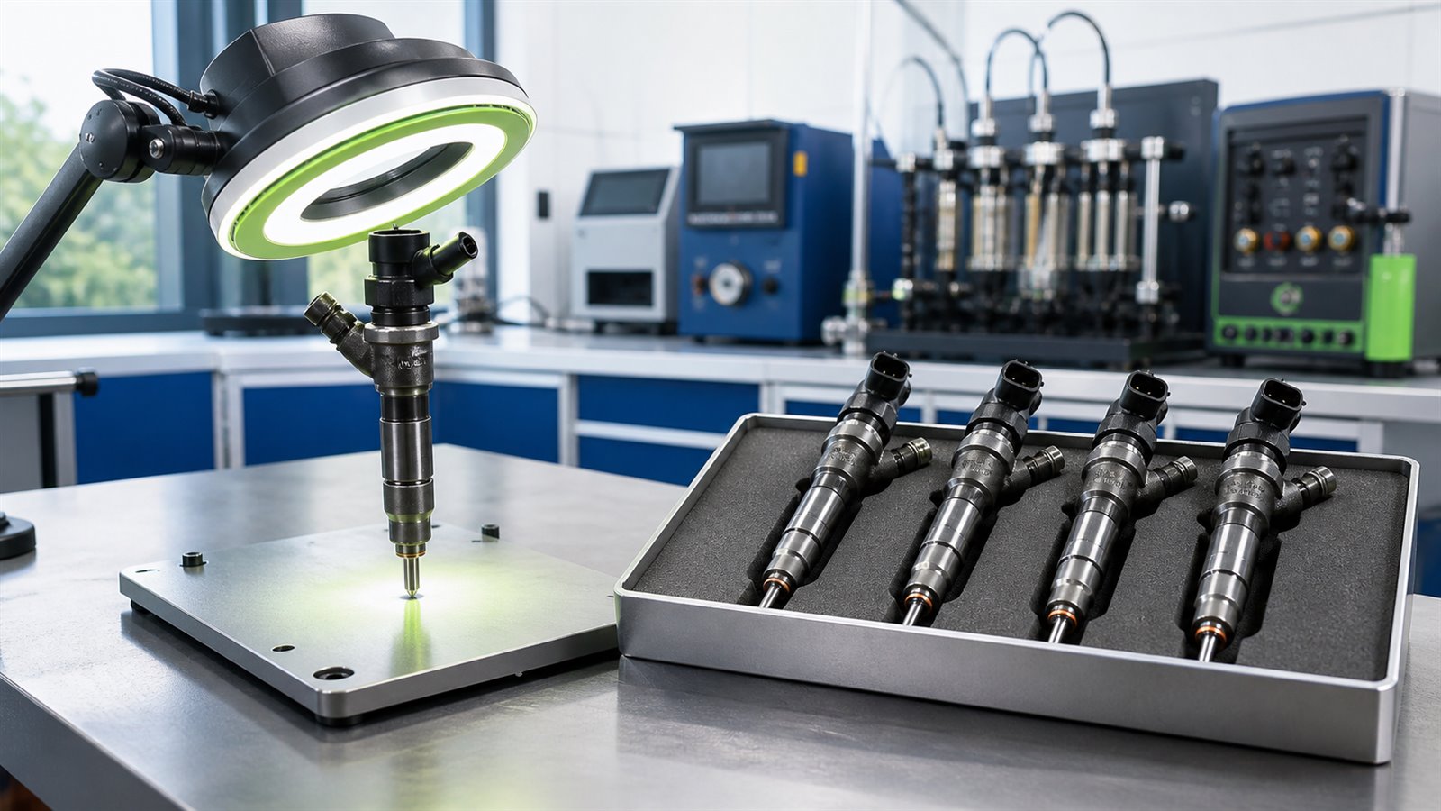 Technische Darstellung: Einen oder alle Injektoren prüfen lassen?