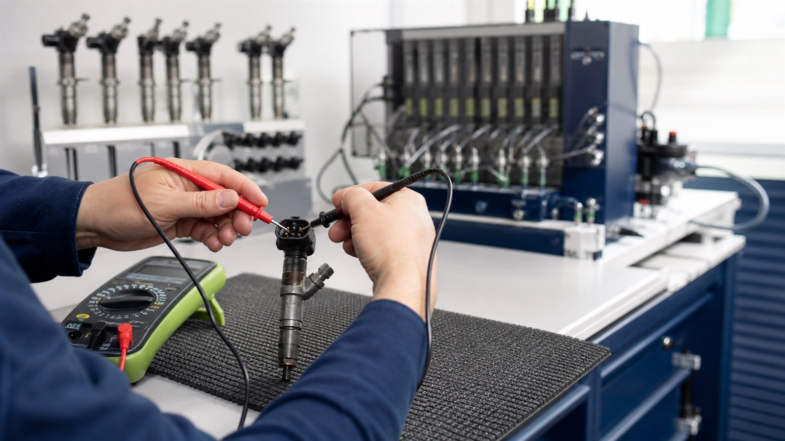 Technische Darstellung: Injektor mit Multimeter prüfen: Möglichkeiten und Grenzen