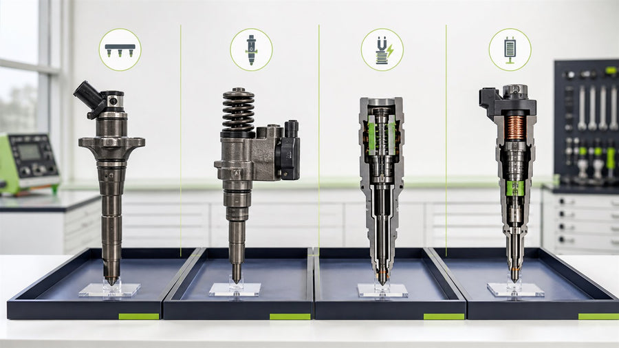 Technische Darstellung: Common Rail, Pumpe-Düse, Piezo und Magnetventil im Überblick