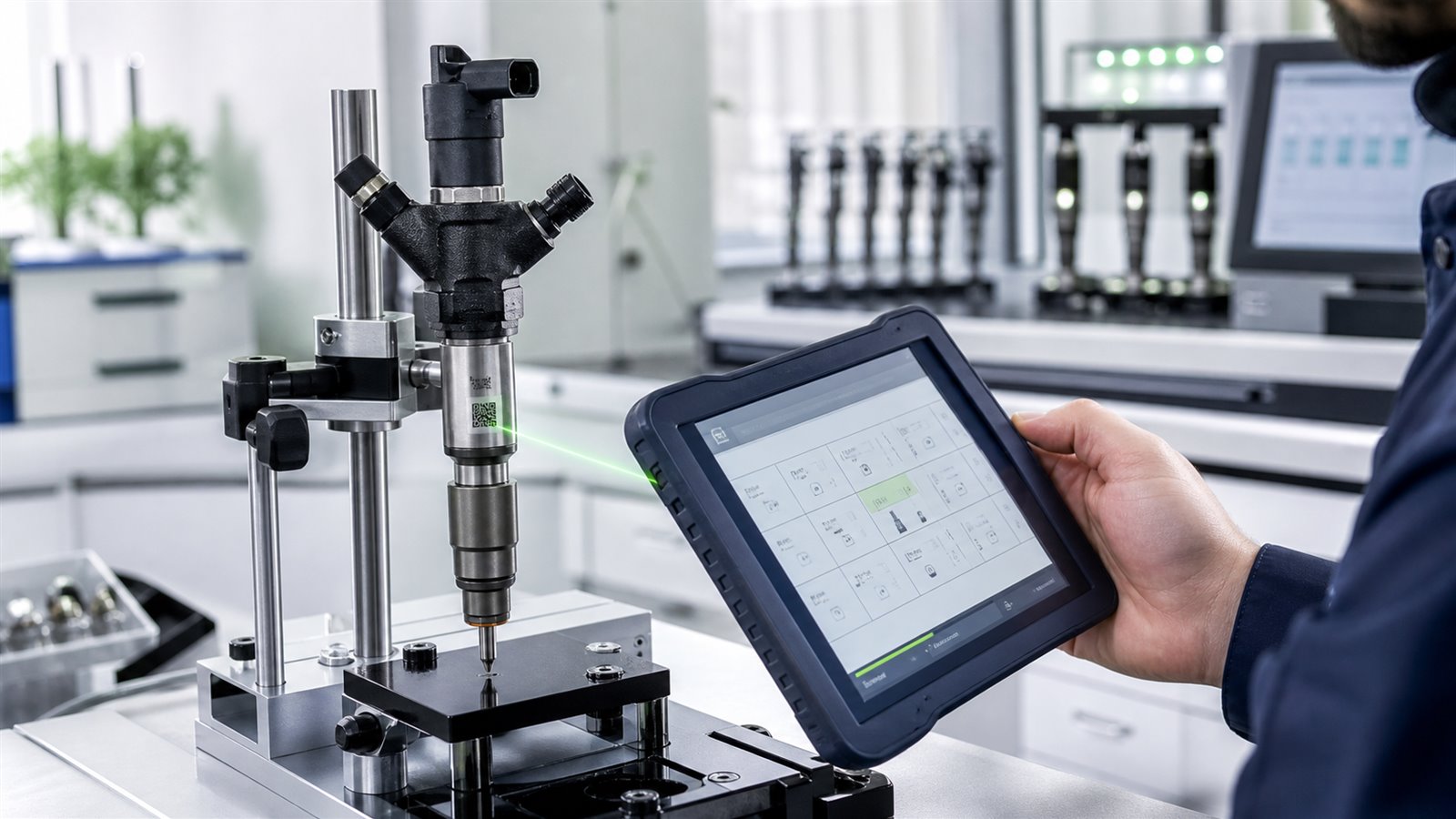 Technische Darstellung: Denso-Injektoren prüfen lassen: Diagnose und Codierung