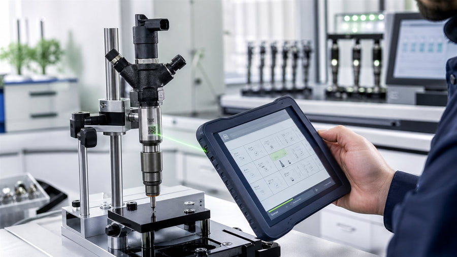 Technische Darstellung: Denso-Injektoren prüfen lassen: Diagnose und Codierung