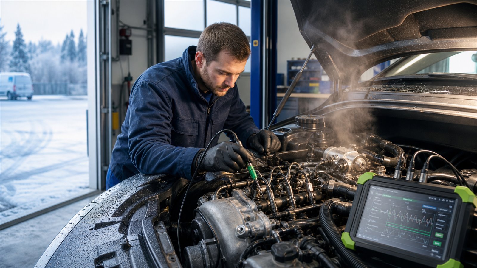 Technische Darstellung: Motor startet kalt oder warm schlecht: Liegt es am Injektor?